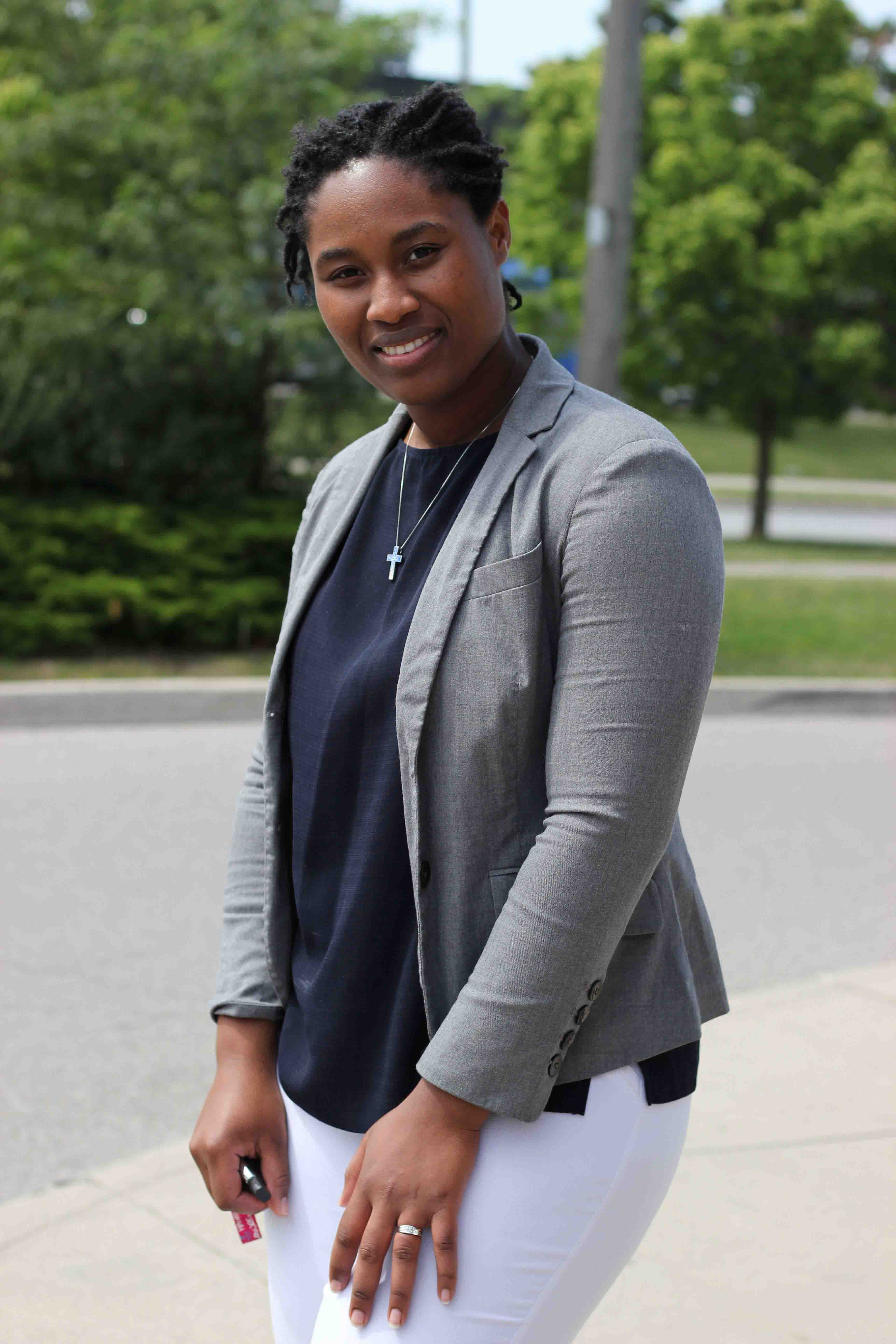 Headshot of a client in Toronto, Ontario, Canada out in nature